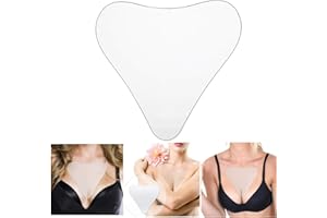 SEAPERICH Lot de 2 coussinets de décolleté réutilisables en silicone de qualité supérieure pour éliminer et prévenir les rides de la poitrine