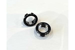 DOTTY DEALS Anillo de desbordamiento para fregadero de cocina, baño, agujero para fregadero, cubierta redonda de desbordamiento, cubierta de desagüe para lavabo