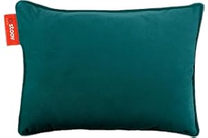 ‎STOOV Stoov Ploov Samt Heizkissen - Infrarot-Heiztechnologie - Heizelemente - Wärmekissen mit Abschaltautomatik - Weiches Kissen - Kabellos - 2,5/5 Stunden Wärme - 45 x 60 cm - Petrolgrün