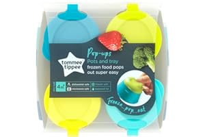 Tommee Tippee Explora Pop Up Freezer Pots & Tray (4-pack) (Colours may vary)