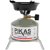 Pikas İksa Portatif Kamp Ocağı, Stabil Ayaklı Taşınabilir Piknik Ocağı, &Ccedil;aydanlık Altlığı Hediyeli (Paspas) (gri)