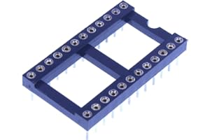 HUABAN 5 pièce DIP-24 DIP24 Type de soudure d'adaptateur de prise d'essai d'IC de largeur 18mm de lancement de broche ronde 2.54mm