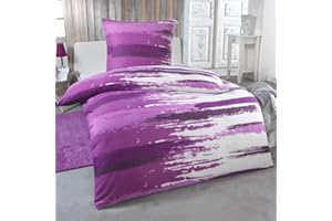 DreamHome Warme Winter Microfaser Thermo Fleece Bettwäsche 135x200 155x220 200x200 Moderne, Größe:135 x 200 cm, Design - Motiv:Design 13