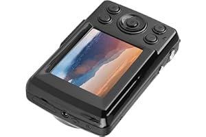 GAEIRT Mała kamera, wytrzymała i trwała kamera cyfrowa, 16 x zoom z dużym ekranem 2,4 cala do użytku domowego w podróży (czarny)