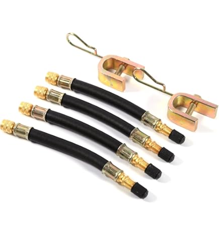 CYWVYNYT 2 stuks ventielverlenging, koper, ventieladapter, hoekventieladapter, autoventielverlenging, hoekventiel voor auto, motorfiets, fiets, scooter (45 graden