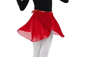 MUNAFIE Ropa de Ballet Señoras Falda de Ballet Corbata de Cintura Ajustable Falda de Gasa Faldas de Danza para Mujeres y Niñas