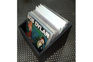 CUIDATUMUSICA Cajon Madera Laminada para Discos de Vinilo -Color Negro- / Ref.MAR001