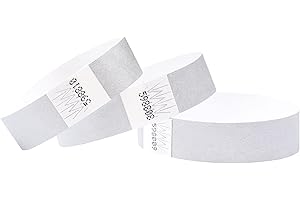 Cintapunto® – Confezione da 1000 pezzi, braccialetti in tyvek, 19 mm, per entrata locali, festival