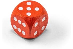 Einzelne bunte Holzwürfel von Waldfelsen®: Augenwürfel aus Holz in 20 frei konfigurierbar | Spielmaterial Zubehör Würfel 16 mm W6 D6 Standardgröße Knobel Dice 6-seitig
