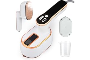 TOSAJU Reise Dampfglätter Bügeleisen Für Kleidung, Tragbarer Mini Steamer Dampfglätter Mit LED, Kompaktes Hand-Dampfbügeleisen Für Reisen, Kleidung, Studentenwohnheim, Zuhause (Weiß)