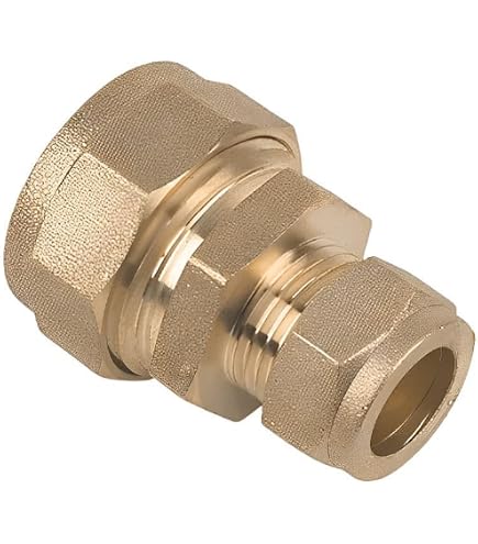 10x8mm Brass Compression Olives For Copper Pipe Fittings - Pack Of 10 - Corrosion Resistant