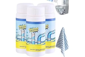 GÉNÉRIQUE 3pc Lanoxie Deboucheur Evier,Lanoxie Déboucheur Pro,Powerful Drain and Pipe Cleaner,Sink and Drain Cleaner,Quick Foaming,Portable Foaming Pipeline Dredging Agent for Kitchen and Toilet Pipelines,110g