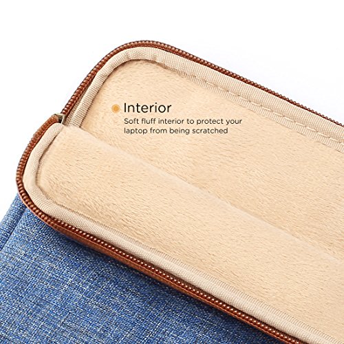 DOMISO 13 - 13 3 Zoll Laptoph  lle H  lle Tasche Sleeve Case Etui Notebook Schutzh  lle Canvas-Gewebe f  r 13  MacBook Air   13 5  Microsoft Surface B