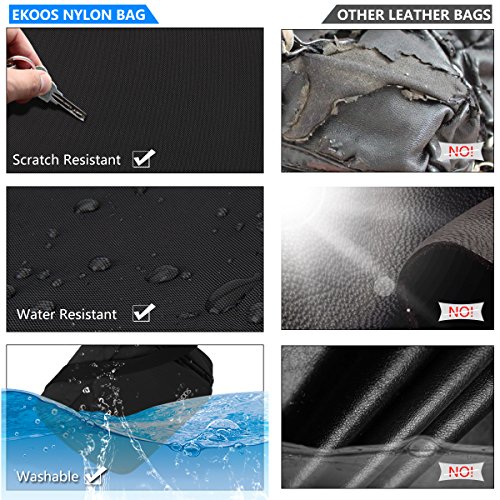 Messenger Bag von EKOOS  Unisex 14 Zoll Umh  ngetasche Aktentasche Schultertasche mit Laptopfache  Laptoptasche Notebooktasche A4 Ordner Arbeit Uni Re