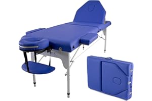 QUIRUMED Civière pliante en aluminium Elite 186 x 66 cm Bleu