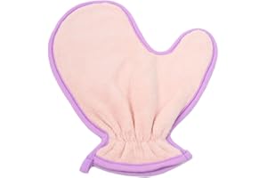 BEUFEE Handtuchhandschuh Für Haustiere, Super Saugfähig, Wiederverwendbar, Fellpflegehandschuhe Für Haustiere, Badehandschuhe Für Katzen Zum Trocknen von Hunde- Oder Katzenfell nach Dem Bad(Rosa)