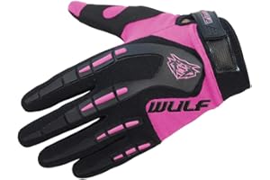 WULF STRATOS GLOVES Wulfsport Adult Attack Motocross Gloves MX Motorcycle Motorbike Gloves - Pink M