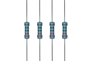 iLAN 100pcs 220 ohm Resistor 1/4w (0.25 Watt) ±1% Tolerance Metal Film Fixed Resistor (220 ohm)