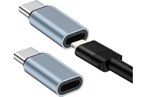 KIGPOZI 2 Stück Lightning auf USB C Adapter für iPhone 16/16 Pro Max/16 Plus/15, Typ C auf Lightning Adapter mit Schnelllade- & Datenübertragung für Samsung Galaxy S25 Edge/S24, Nicht für Audio/Kopfhörer/OTG