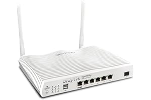DrayTek Vigor 2865ax Ethernet Router, Wireless WiFi 6 AX3000 Dual Band, VDSL2 35b/ADSL2+, VPN, 5+1 GbE LAN Ports, Ideal For SMB