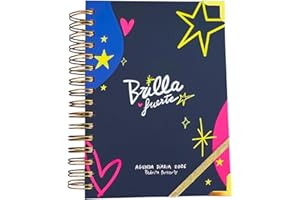 Agenda 2026 Diaria A5 Pedrita Parker - Brilla Fuerte - Agenda Día Página 2026 | Con Ilustraciones, Pegatinas, notas adhesivas y Marcador pvc