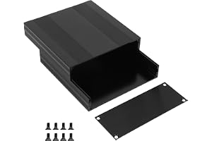 Elektronisk projektlåda i aluminium, 54x145x150 mm aluminiumhölje Elektroniskt DIY-kretskortsprojekt