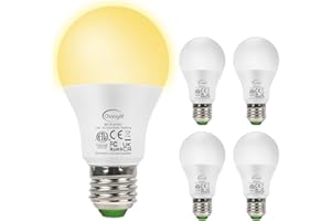 ChangM Lampadina Con Sensore, 13W E27 Lampadina LED con Sensore Crepuscolare Luce Notturna con Automatico Interno/esterno Bianco Caldo 2700K, confezione da 4