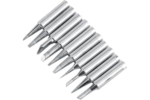 EUJGOOV Seria 900M-T grot lutownicy z miedzi, pozłacany nikiel-żelazo do stacji lutowniczej w kształcie I, B, K, 1.2D, 1.6D, 3.2D, 2C, 3C, 4C (10-częściowy).