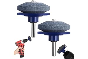 BPTZYLN 2Pcs Lawn Mower Blade Sharpener for Fast and Easy Multi Tool Blade Sharpener Garden Tools for Garden Universal for Most Lawnmower Blade Sharpener Garden Tool Sharpener UK For Rotary Lawn Axe Sharpener