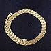 Produktbild Noradtjcca Goldfarbe Flache Kette Halskette für Frauen Männer Schmuck Halsketten 8 Größe 16/18/20/22/24/26/28/30 Zoll Schmuck Collares