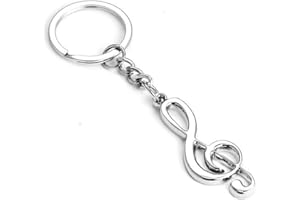 Seraphis Musical Note Treble Clef Keyring Guitar Instrument Musician Gift