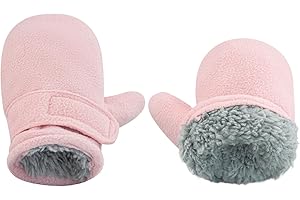 SEYUFN Mitaines d'hiver pour Bébé Doublure en Molleton pour Tout-Petits Garçons Gants Chauds Et Doux pour Bébés Filles Mitaines Réglables en Plein Air