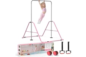 LANPOPO Foldable Gymnastics Bar with Elegant Gift Box Design, for Aged 5-12 Kids,Heavy-Duty Steel Design,Sturdy and Safe Gymnastics Training Bar,Space-Saving&Stable Gym Equipment for Holidays