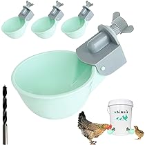 VGEBY Gobelets D'abreuvoir Pour Poulet Tasses à Eau De Poulet, Kit D