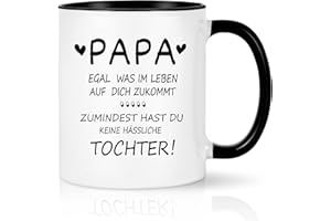 Joymaking Kaffeetasse Geschenk für Papa - Egal Was im Leben auf Dich Zukommt, Becher für Vater Vatertag Geburtstag