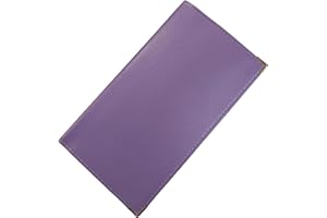 Gwenmode Porte-Chéquier Multifonctionnel en Cuir - Étui Compact pour Chéquier, Cartes de Crédit, Pièces d'Identité et Billets (Mauve)