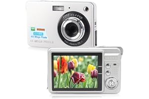 YUNIR Digital Camera, 48MP 4K HD Pocket Compact Camera with 2.7 Inch TFT Screen, 8X Zoom Autofocus, Anti Shake, Portable Vlogging Camera, for Boys Girls Kids