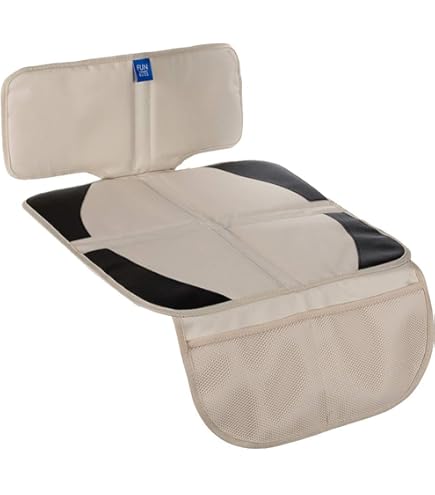 Protezione Schienale Auto Per Sedili - 2 Pezzi, Ecopelle Beige, 3 Tasche, Antiscivolo - Foto 2