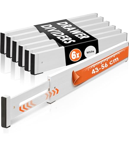 Divisori Per Cassetti In Bambù Regolabili - Organizer Da 43 A 56 Cm - Foto 3