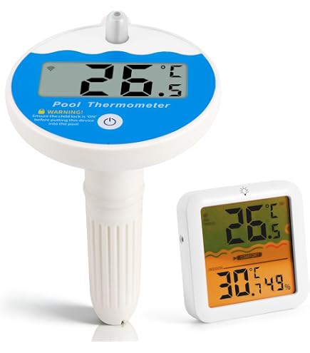 Zwembadthermometer Met Timer – Drijvende, Waterdichte Digitale Thermometer Voor Zwembad, Spa, Ijsbad En Whirlpool, Gepatenteerd Ontwerp, Eenvoudig Afleesbaar