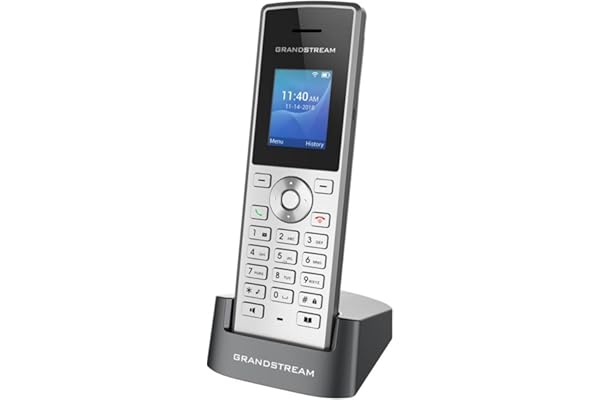 Grandstream Networks WP810 téléphone Fixe Noir, Métallique 2 Lignes TFT WiFi