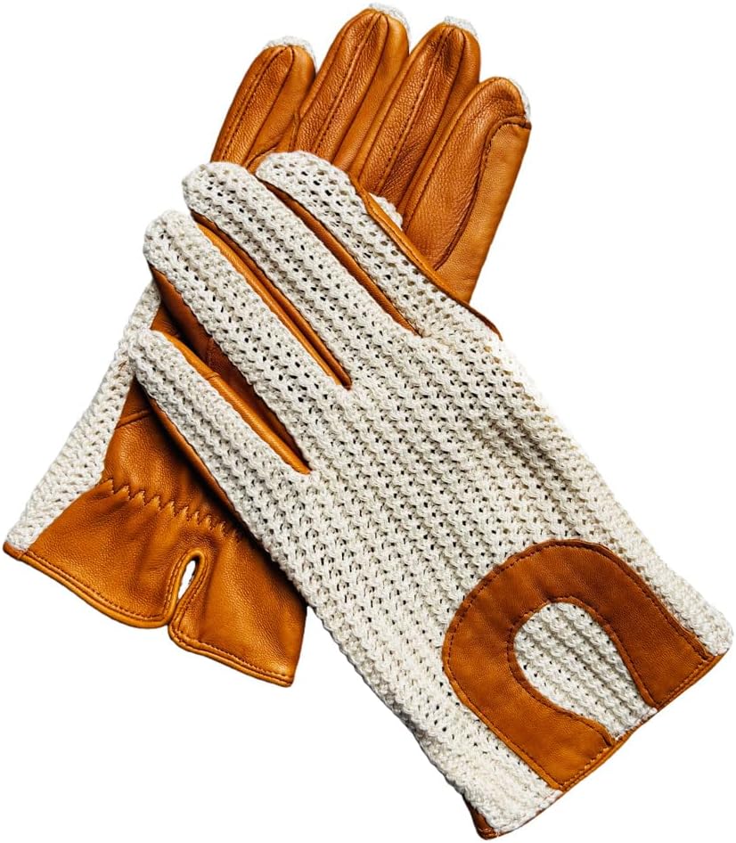 Harssidanzar Guantes de equitación, genuino cuero de oveja malla transpirable, ligero y cómodo guantes de equitación DM302