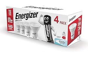 Energizer GU10 4.9W 50W Replacement LED Bulb 4 Pack (Daylight Non Dimmable)