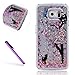 Produktbild Samsung Galaxy S7 Edge Hülle,Samsung Galaxy S7 Edge Case,Galaxy S7 Edge Hülle,EMAXELERS 3D Kreative Silber Blau Liquid Fließen Flüssig Transparent Bling Hart PC Hardcase Hüllen Case Cute Rosa Herz Löwenzahn Tier Blumen Muster Serie Dynamisch Treibsand Flüssige Fließend Glitzer Shiny Glanz Sparkle Clear Hart Plastik Tasche Kristall Handytasche Hülle Etui Case Cover Für Samsung Galaxy S7 Edge,Silver Liquid-Wearing Colorful Dress Girl