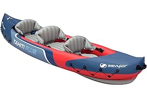 Sevylor Kayak Gonflable Tahiti Plus, Canoë Canadien 2+1 Personnes, Kayak de Mer