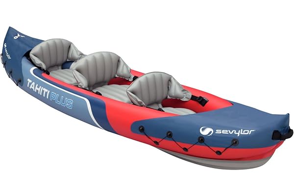 Sevylor Kayak Gonflable Tahiti Plus, Canoë Canadien 2+1 Personnes, Kayak de Mer