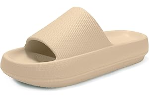 Donpapa Badeschuhe Damen Pummys Original Badeschlappen rutschfest Hausschuhe rutschfest Badelatschen Pantoletten Herren Sommer Cozy Cloud Slides Schlappen