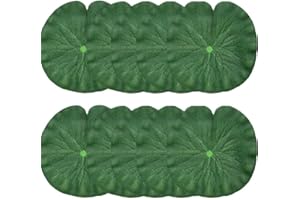 YQ Yue Qin Hoja de Loto Artificial Hojas de Loto de Espuma Flotante Artificial Hojas de Lirio de Agua para Jardín de Casa, Terraza, Estanque, Piscina, Boda, Decoración