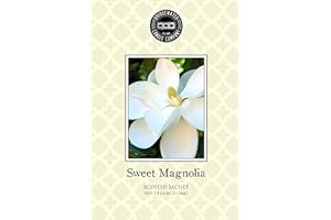BRIDGEWATER CANDLE Bridgewater SWEET MAGNOLIA - Floral Scented Sachet Bag - Fragrance Notes of Magnolia,Greens,Floral Musk - Drawer Fragrance Wardrobe Air Room Freshener for Living Room, Bathroom or Car