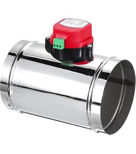 Elektrische Lüftungsklappe 220V – 5 Positionen, 16Nm, Für Rohre 80-400 Mm, Edelstahl, 7W